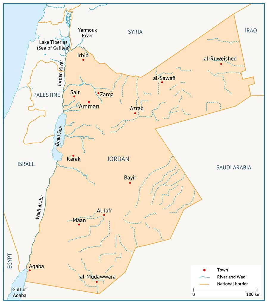 نقشه دانشگاه اردن