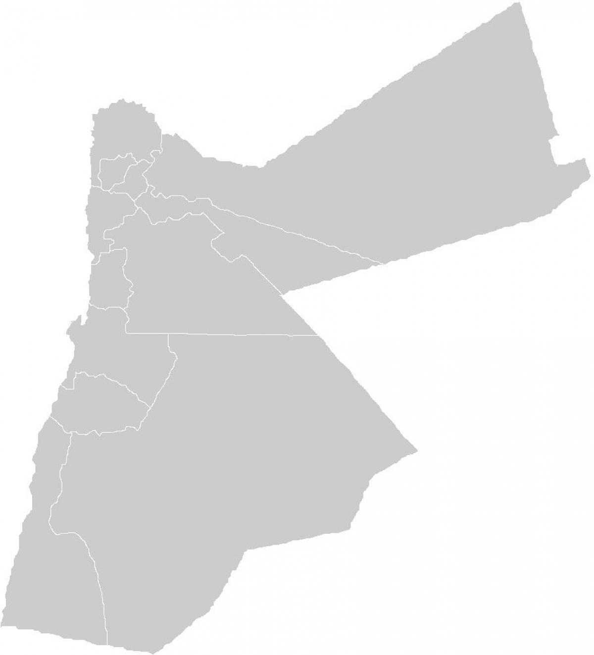 نقشه خالی از اردن