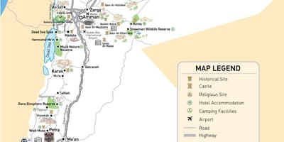 نقشه از فرودگاه اردن