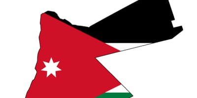 نقشه از اردن نقشه پرچم