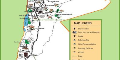 نقشه از اردن سایت توریست