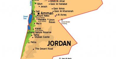 اردن شهرستانها نقشه