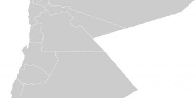 نقشه خالی از اردن