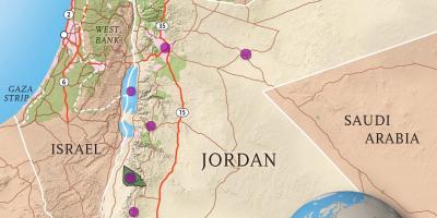 پادشاهی اردن نقشه